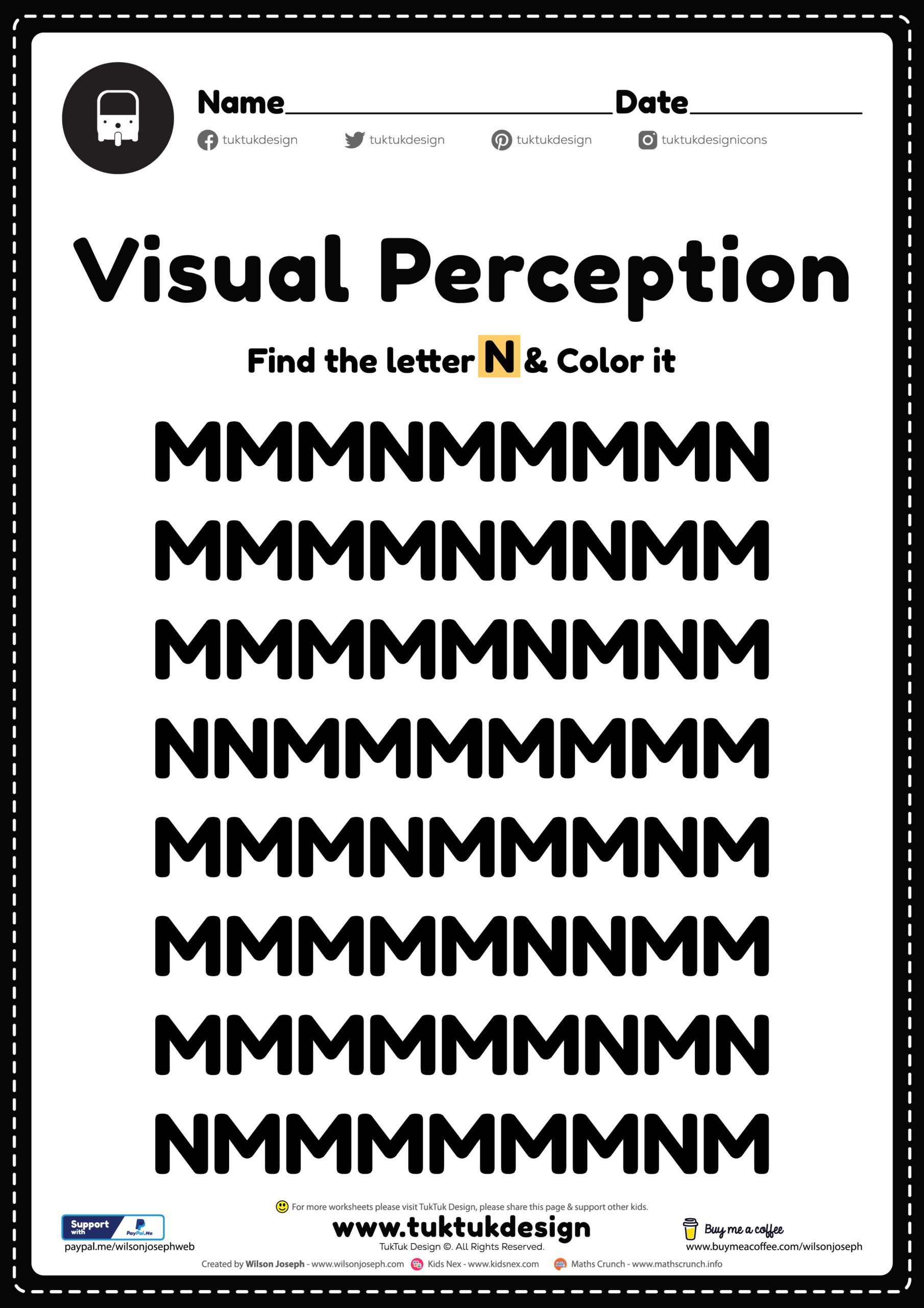 visual perception worksheets free printable pdf for kids