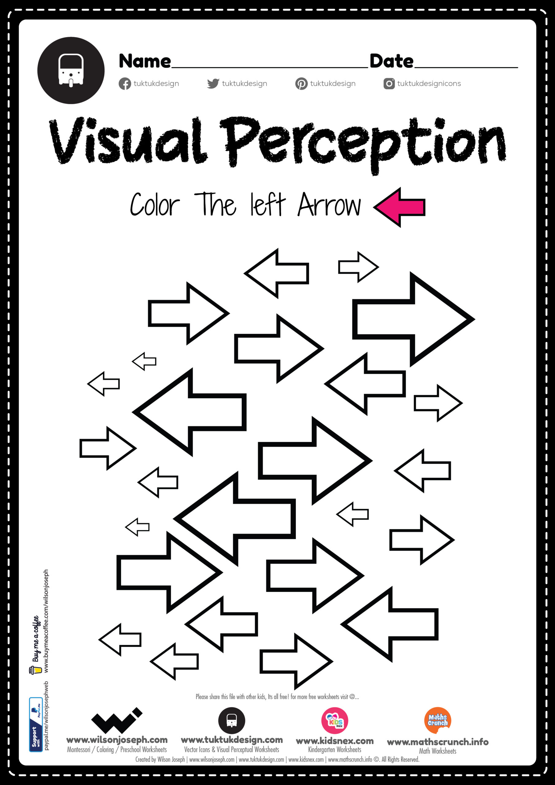 Visual Perceptual Activities Free Printable PDF for Kids